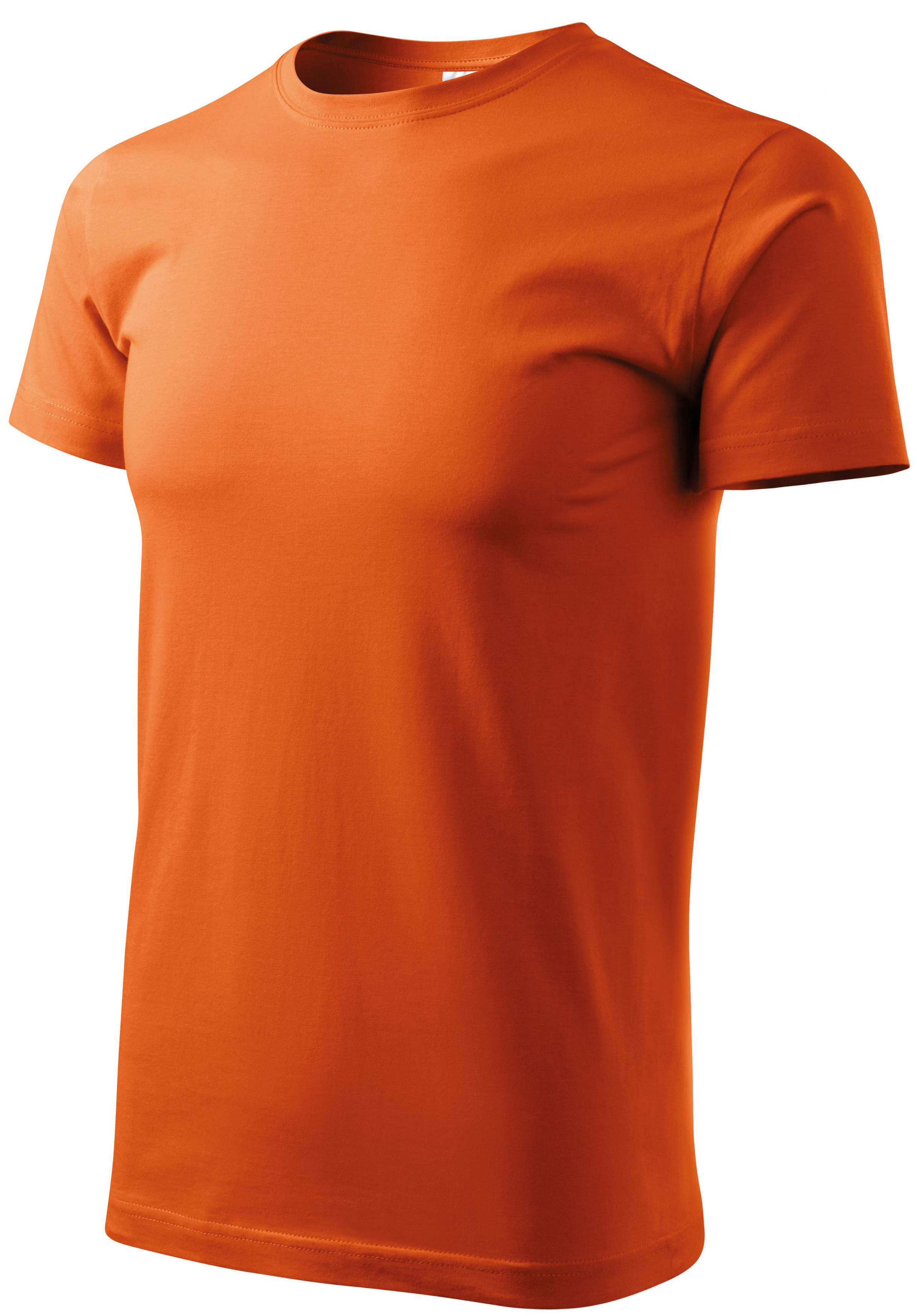 Tričko vyšší gramáže unisex, oranžová, XL